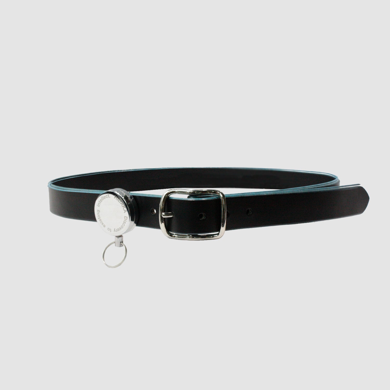 MUZE Turquoise label - × Hidaka Reel Key BELT(BLACK×TURQUOISE) ミューズ ヒダカ ベルト ブラック×ターコイズ