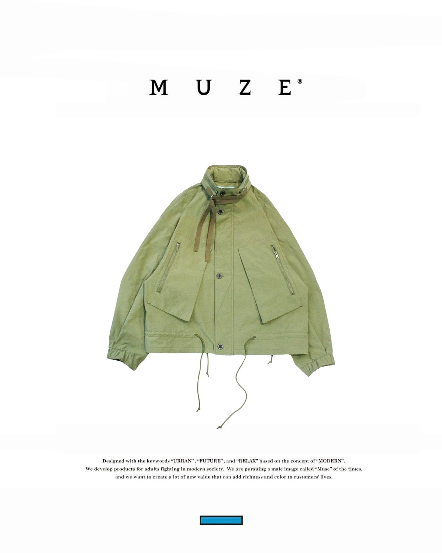 MUZE TURQUOISE LABEL - M-65 SHORT BLOUSON(KHAKI) ミューズ ショート