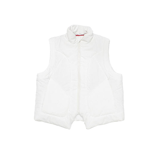 MUZE TURQUOISE LABEL -【PADDED CURVE VEST(WHITE)】ミューズ パデット カーブ ベスト ホワイト