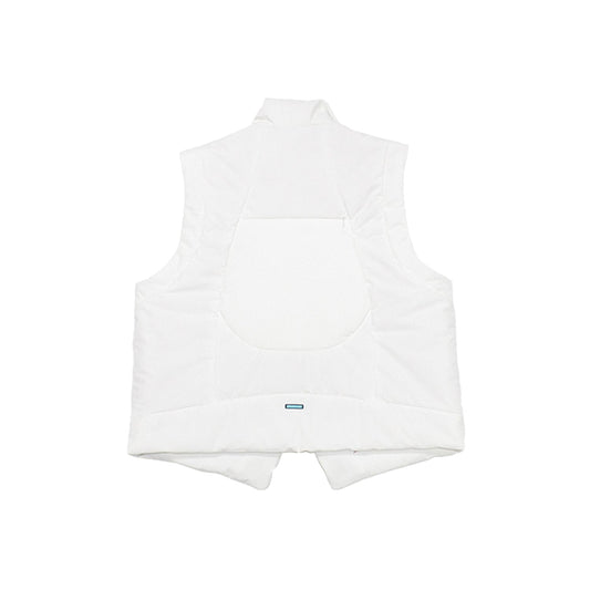 MUZE TURQUOISE LABEL -【PADDED CURVE VEST(WHITE)】ミューズ パデット カーブ ベスト ホワイト