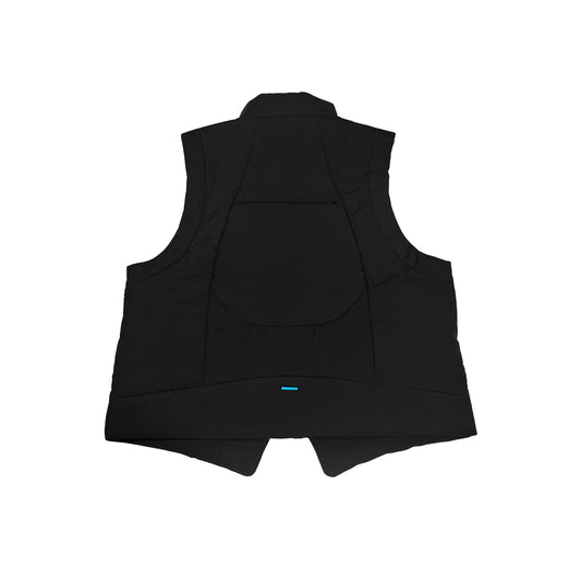 MUZE TURQUOISE LABEL -【PADDED CURVE VEST(BLACK)】ミューズ パデット カーブ ベスト ブラック