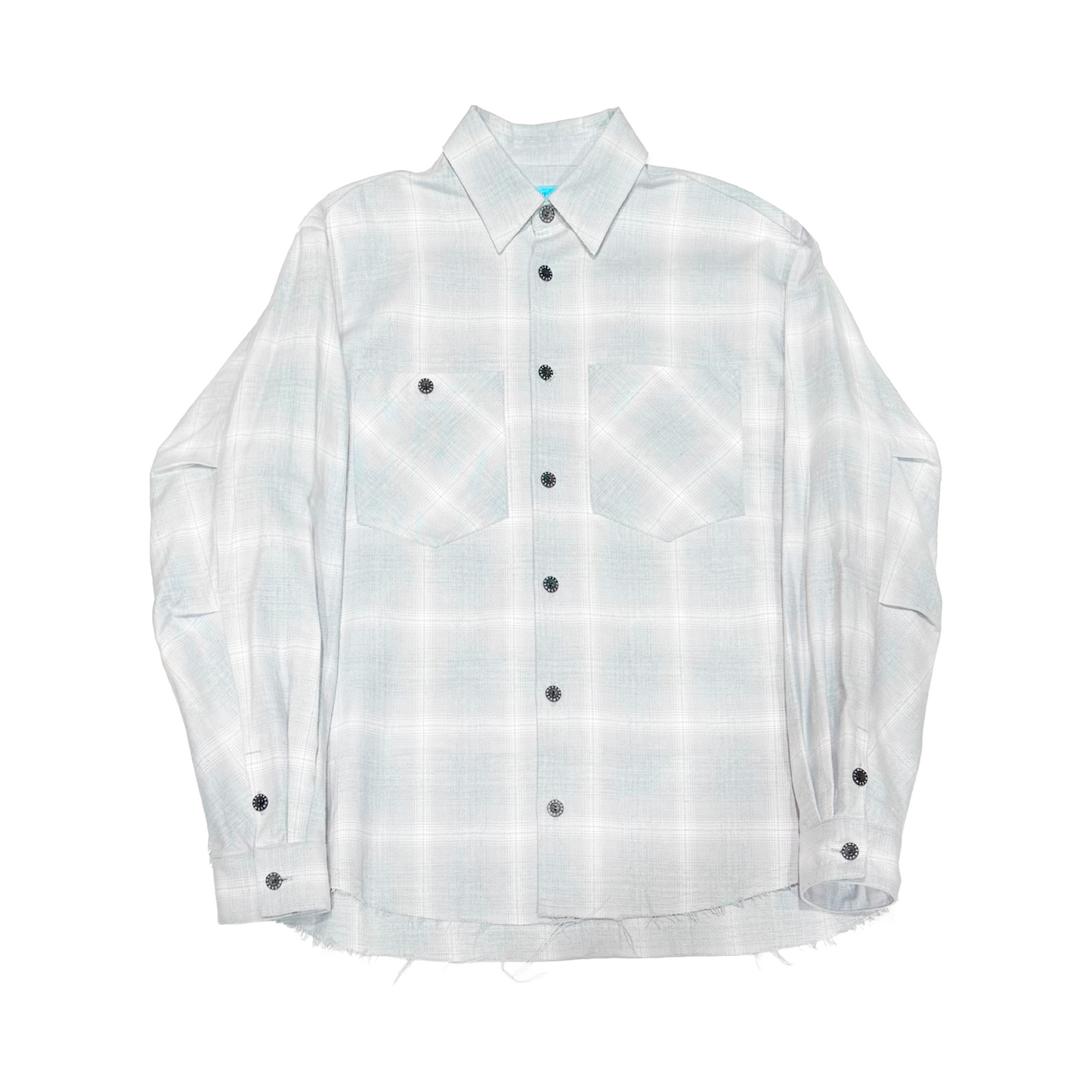 MUZE TURQUOISE LABEL - 【INDIGO TWILL CHECK SHIRT (WHITE)】ミューズ インディゴ ツイル チェック シャツ ホワイト