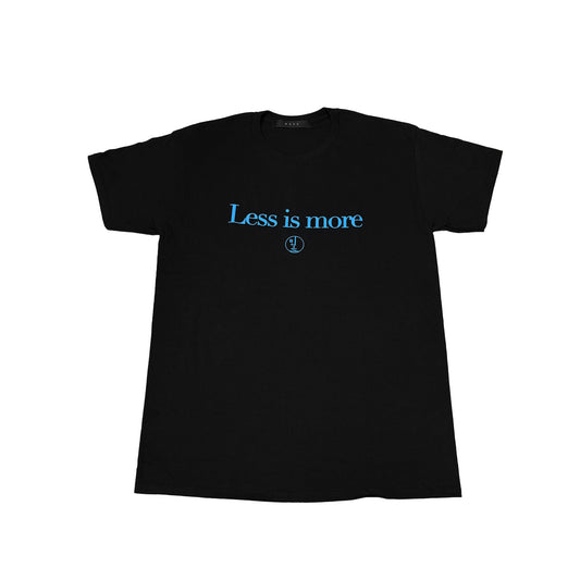 MUZE BLACK LABEL -【Less is more T-SH(BLACK×TURQUOISE)】ミューズ レスイズモア Tシャツ ブラック ターコイズ