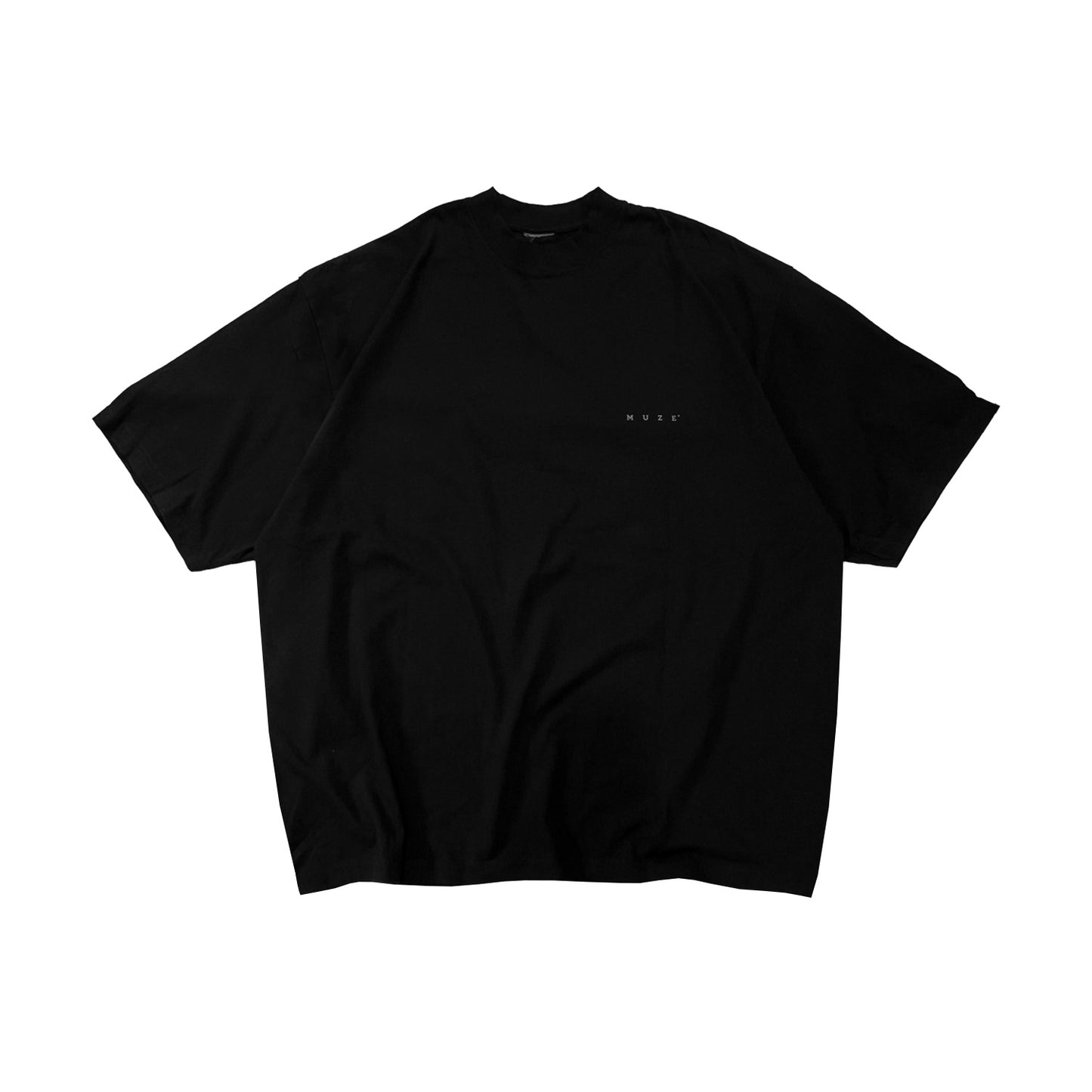 MUZE BLACK LABEL -【MUZE® LOGO REFLECTOR T-SH(BLACK)】ミューズ ロゴ Tシャツ リフレクター ブラック