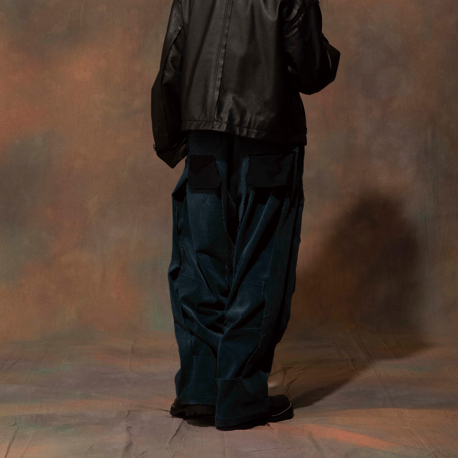 MUZE TURQUOISE LABEL - CORDUROY 3D TROUSERS(BLUE) ミューズ MUZE TURQUOISE LABEL - CORDUROY 3D TROUSERS(BLUE) ミューズ