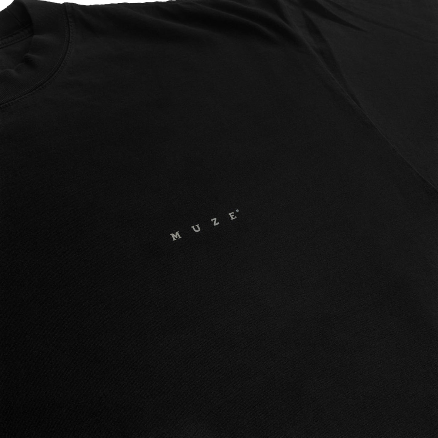 MUZE BLACK LABEL -【MUZE® LOGO REFLECTOR T-SH(BLACK)】ミューズ ロゴ Tシャツ リフレクター ブラック