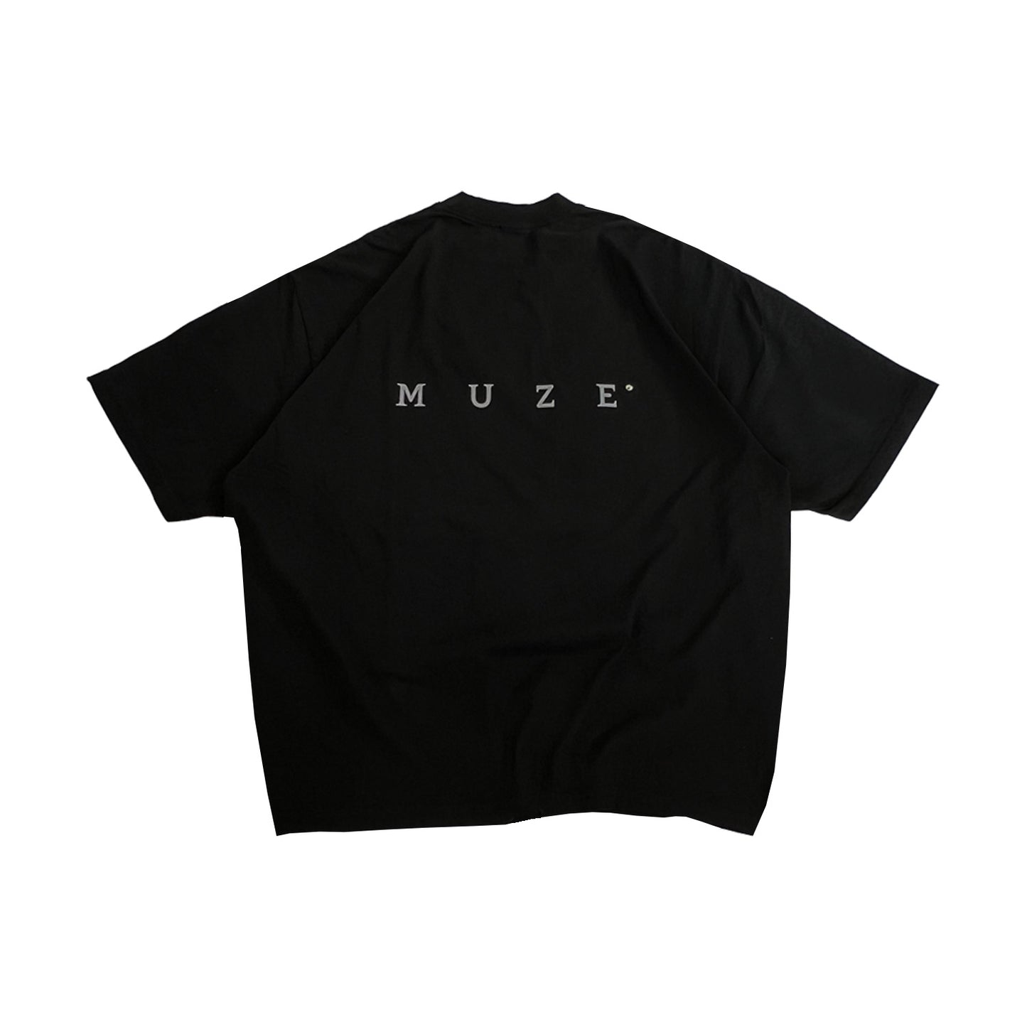 MUZE BLACK LABEL -【MUZE® LOGO REFLECTOR T-SH(BLACK)】ミューズ ロゴ Tシャツ リフレクター ブラック