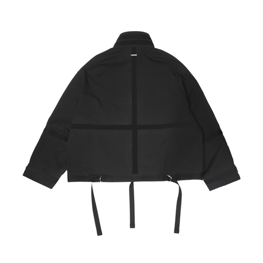 MUZE®︎ TURQUOISE LABEL -【BELTED M-65 WIDE BLOUSON(BLACK×BLACK)】ミューズ ベルテッド ワイド ブルゾン ブラック