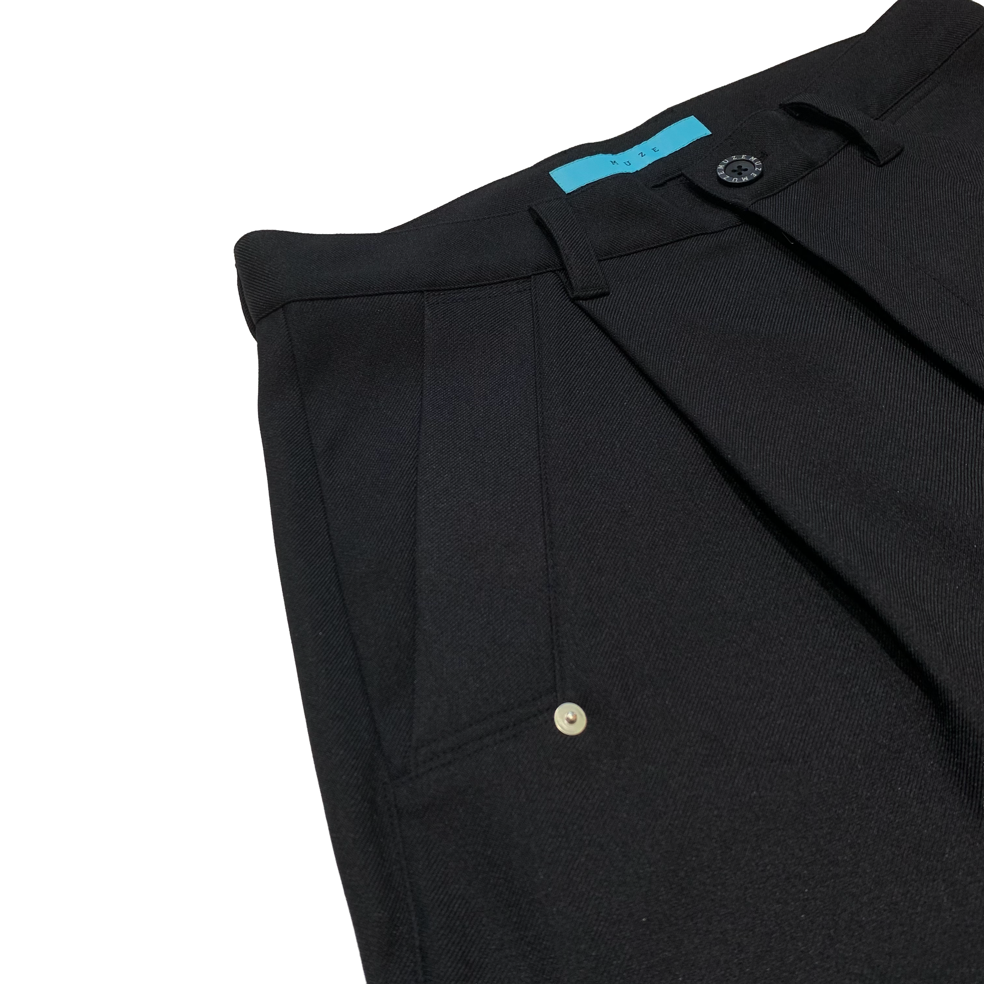 MUZE TURQUOISE LABEL -【LESS IS MORE WIDE PANTS (BLACK)】ミューズ MUZE TURQUOISE LABEL -【LESS IS MORE WIDE PANTS (BLACK)】ミューズ