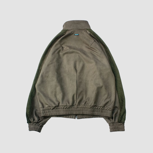 MUZE TURQUOISE LABEL - SWITCHING TRACK BLOUSON(KHAKI)ミューズ 2023年秋冬 トラック ジャケット カーキ