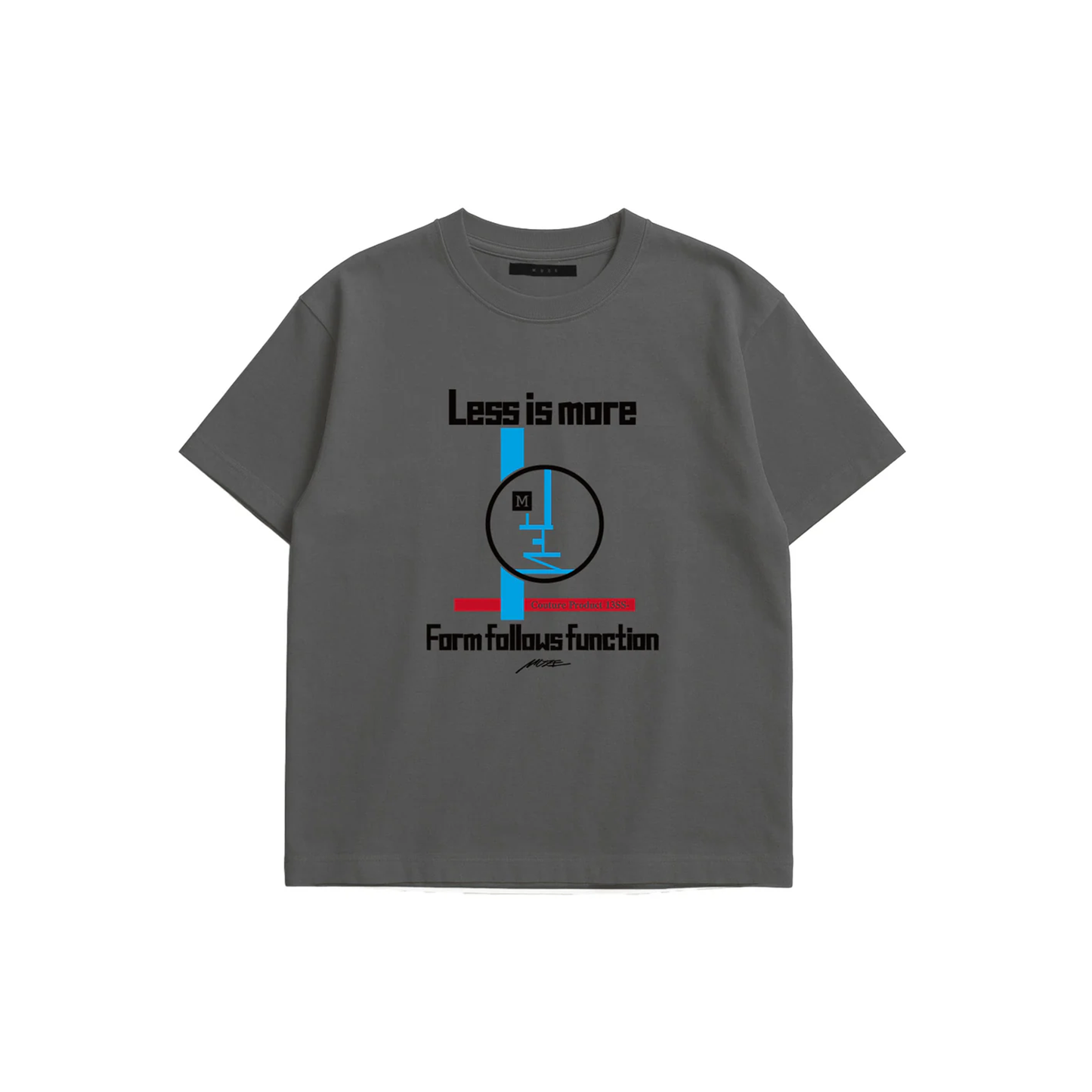MUZE BLACK LABEL -【MUZE® POSTER T-SH (PIGMENT BLACK)】ミューズ ポスターTシャツ ピグメントブラック