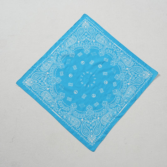 MUZE -【MUZE PAISLEY BANDANA(TURQUOISE)】ミューズ ペイズリー バンダナ ターコイズ