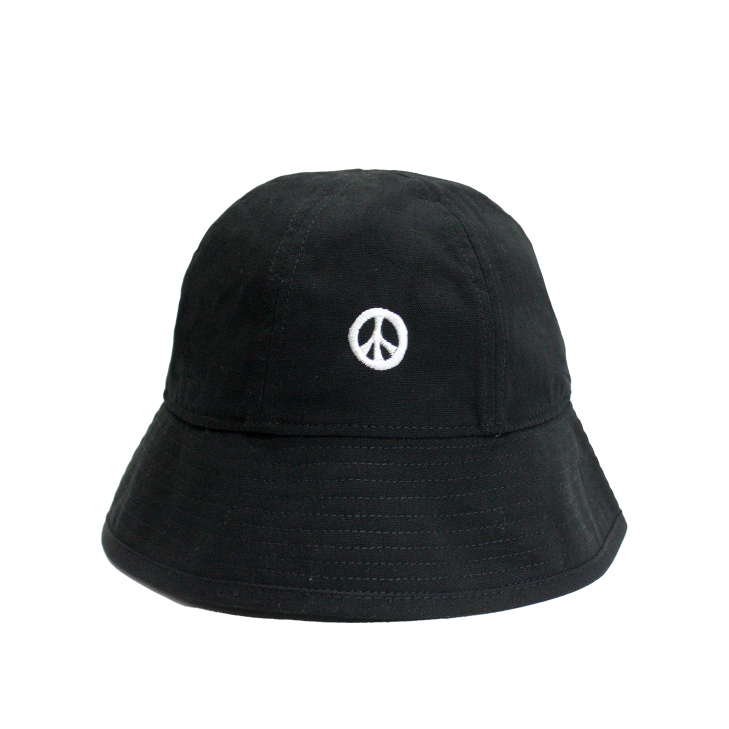 MUZE - MUZE EMBROIDERY  SAILOR HAT(MUZE PEACE / BLACK × WHITE) ミューズ セーラーハット 刺繍 ピース ブラック ホワイト