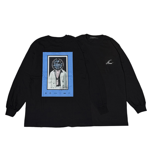MUZE BLACK LABEL -【PERSONAL L/S T-SH(BLACK×WHITE)】ミューズ パーソナル ロングスリーブ ブラック ホワイト