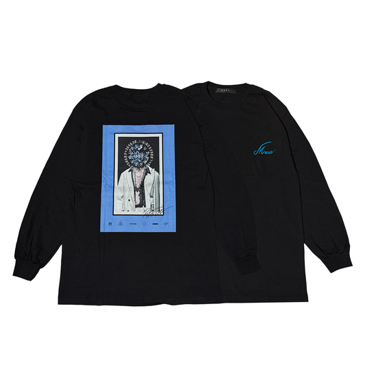 MUZE BLACK LABEL -【PERSONAL L/S T-SH(BLACK×TURQUOISE)】ミューズ パーソナル ロングスリーブ ブラック ターコイズ