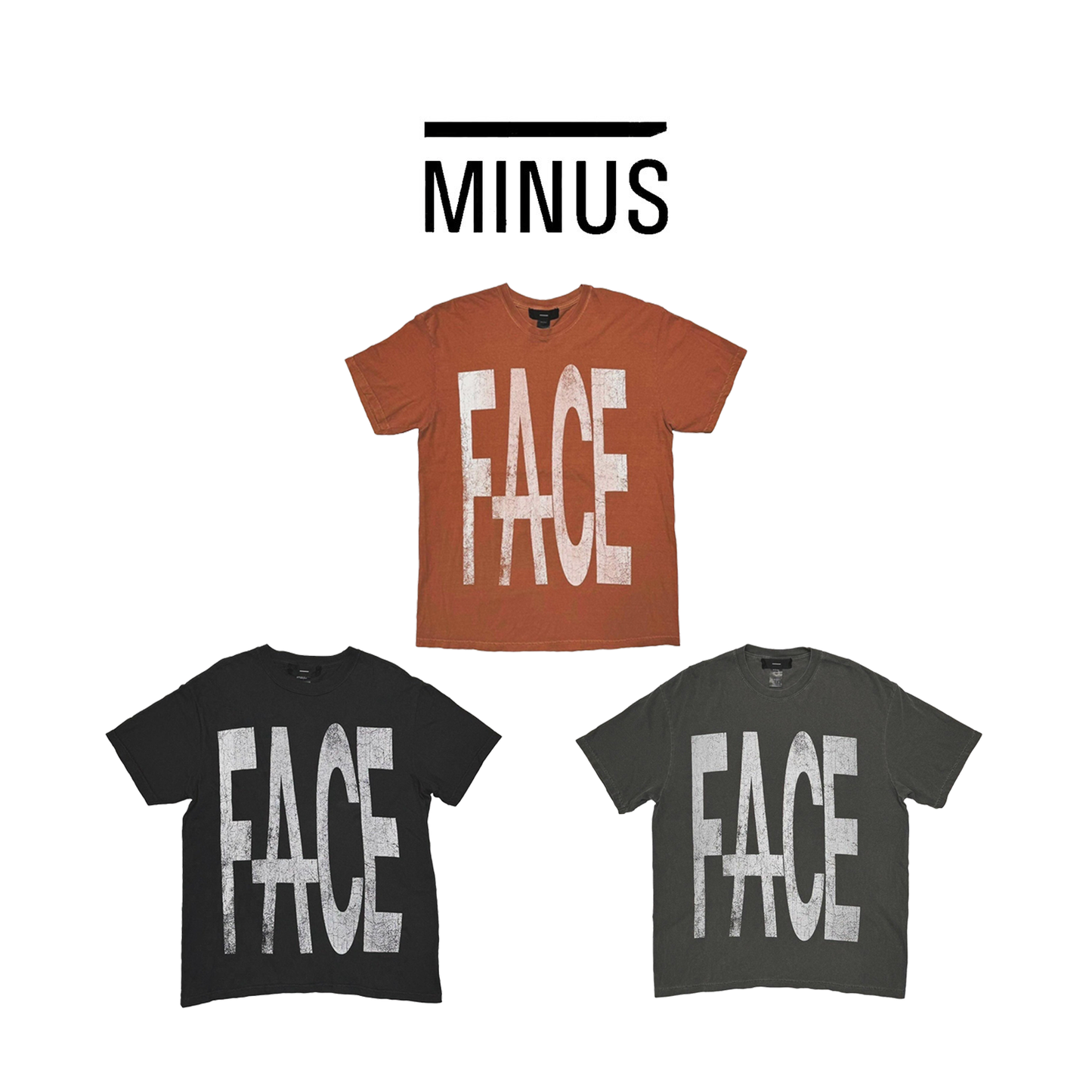 MINUS -【Bootleg Tee(FACE FUCT)(10YEARS BLACK)】マイナス グラフィック Tシャツ ヴィンテージ ブラック