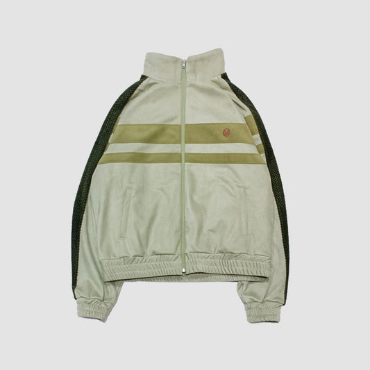 MUZE TURQUOISE LABEL - SWITCHING TRACK BLOUSON(L.KHAKI)ミューズ 2023年秋冬 トラック ジャケット ライト カーキ