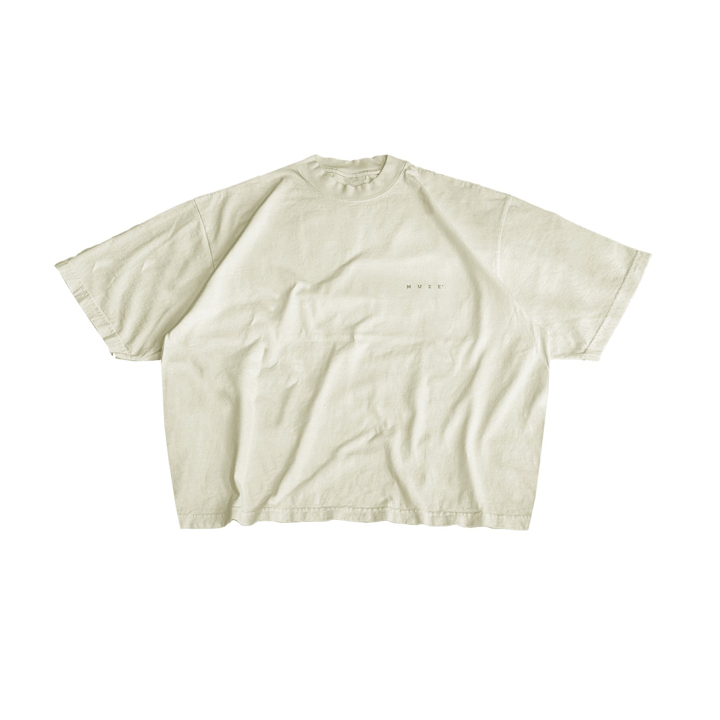 MUZE BLACK LABEL -【MUZE® LOGO REFLECTOR T-SH(NATURAL)】ミューズ ロゴ Tシャツ リフレクター ナチュラル