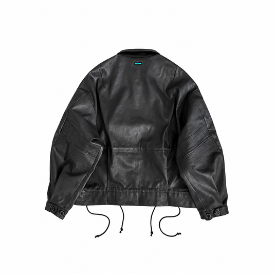 MUZE TURQUOISE LABEL -【COATING DENIM SHORT BLOUSON】ミューズ コーティング デニム ショート ブルゾン