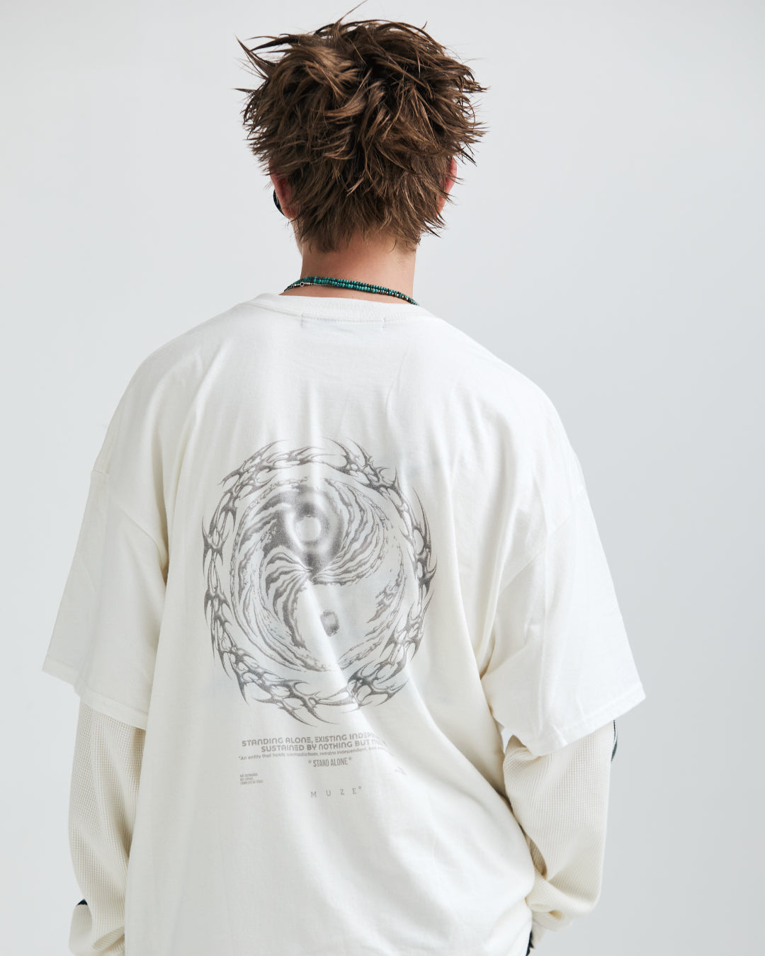 MUZE BLACK LABEL -【STAND ALONE YIN-YANG T-SH (WHITE)】ミューズ スタンド アローン インヤン Tシャツ ホワイト