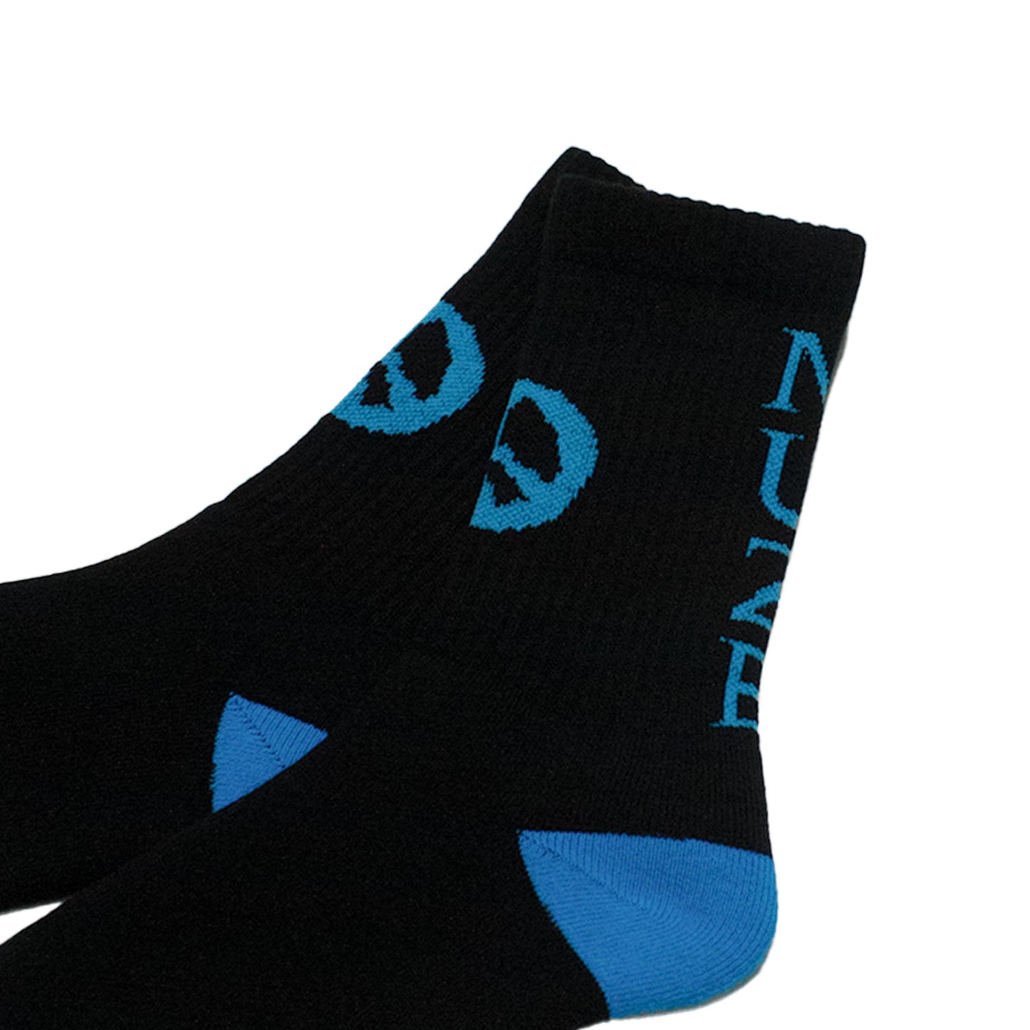 MUZE -【MUZE LOGO PEACE SOX(BLACK × TURQUOISE)】ミューズ ロゴ ピース ソックス ブラック ターコイズ