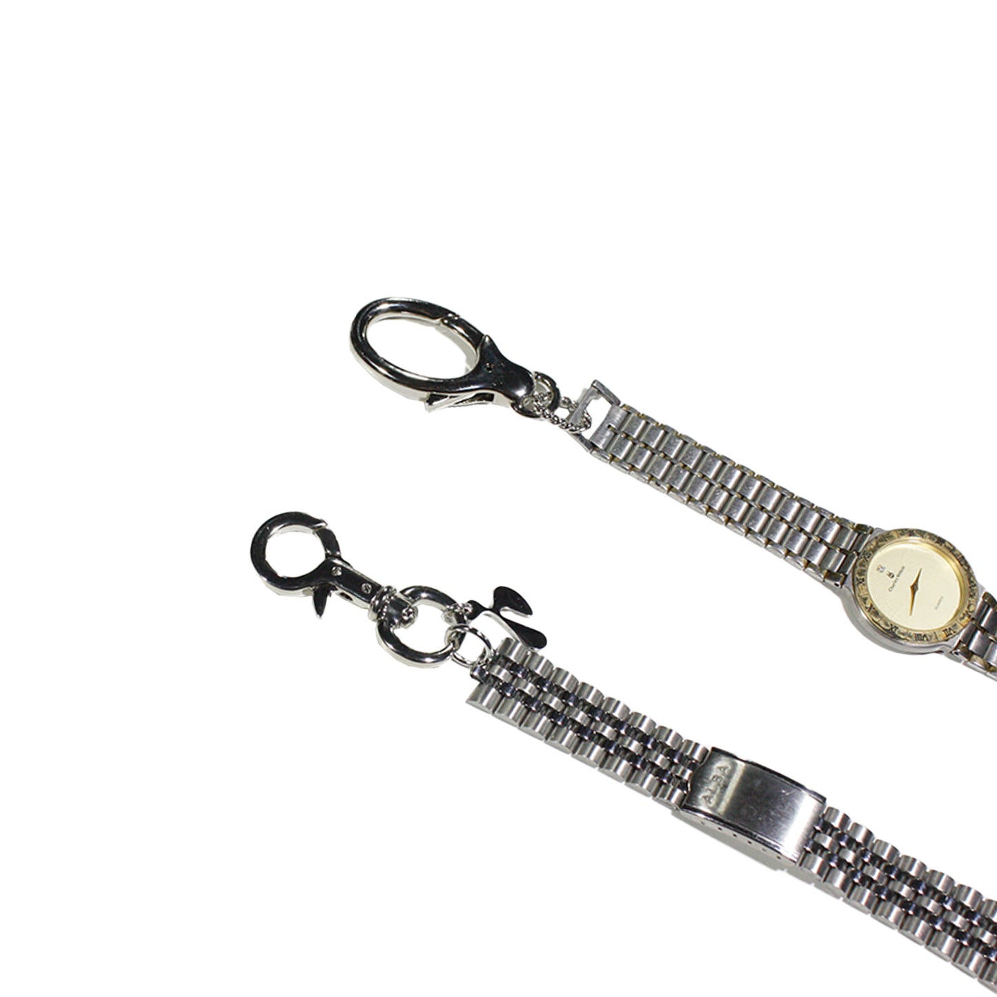 HIDAKA -【WATCH BELT LINKS CHAIN(SILVER)】ヒダカ 時計 ウォレット チェーン ヴィンテージ シルバー