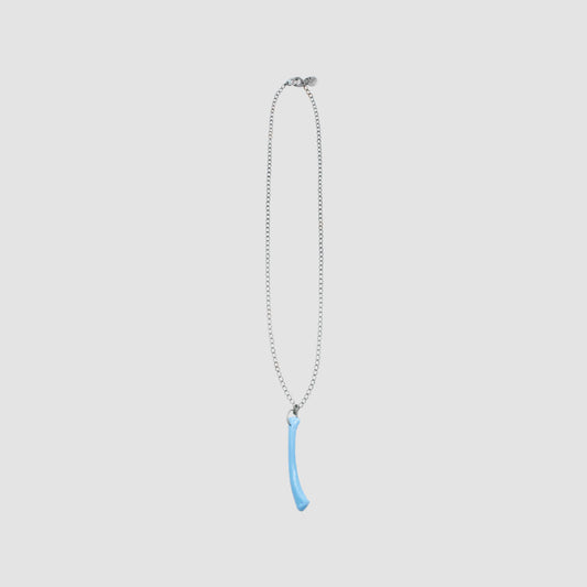 MUZE TURQUOISE LABEL - ×GARA PAINT BONE NECKLACE(MUZE BLUE)ミューズ ガラ 骨 ネックレス ターコイズ