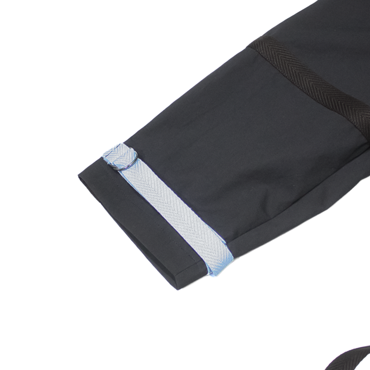 MUZE®︎ TURQUOISE LABEL -【BELTED M-65 WIDE BLOUSON(BLACK×BLUE)】ミューズ ベルテッド ワイド ブルゾン ブラック ブルー