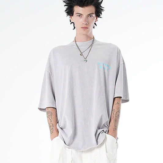 MUZE BLACK LABEL -【MUZE 24HOUR PARTY PEOPLE MINERAL WASH T-SH(ICE GRAY)】ミューズ ミネラル ウォッシュ Tシャツ アイス グレー