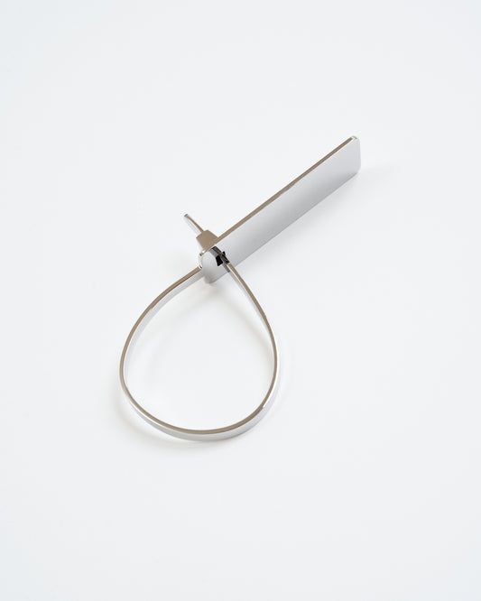 HIDAKA -【Seal-tag Key Ring(SILVER)】ヒダカ シールタグ キーリング シルバー