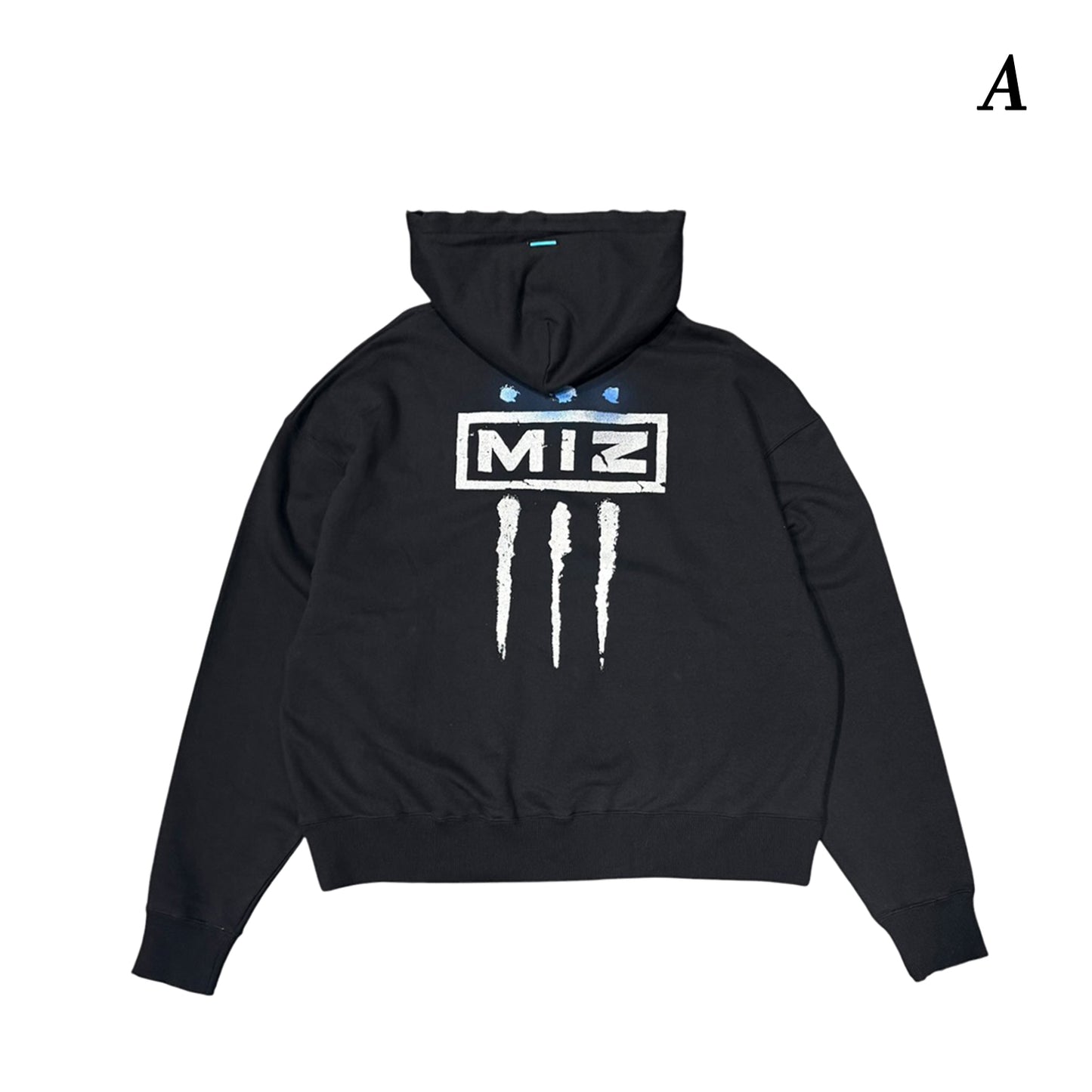 MUZE®︎ -【× MINUS Point Zero part.3 GRAPHIC ZIP HOODIE】ミューズ マイナス ポイントゼロ パート3 グラフィック ジップ フーディー ピグメント ブラック