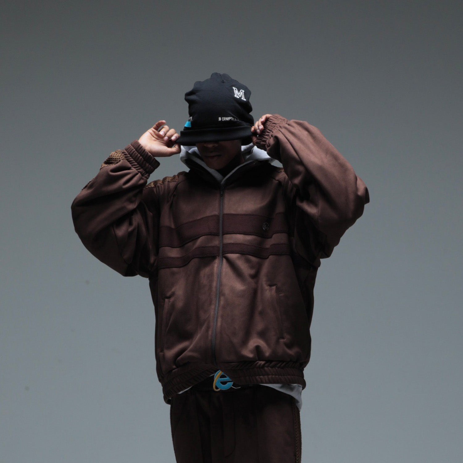 MUZE TURQUOISE LABEL - SWITCHING TRACK BLOUSON(BROWN)ミューズ トラック ジャケット ブラウン