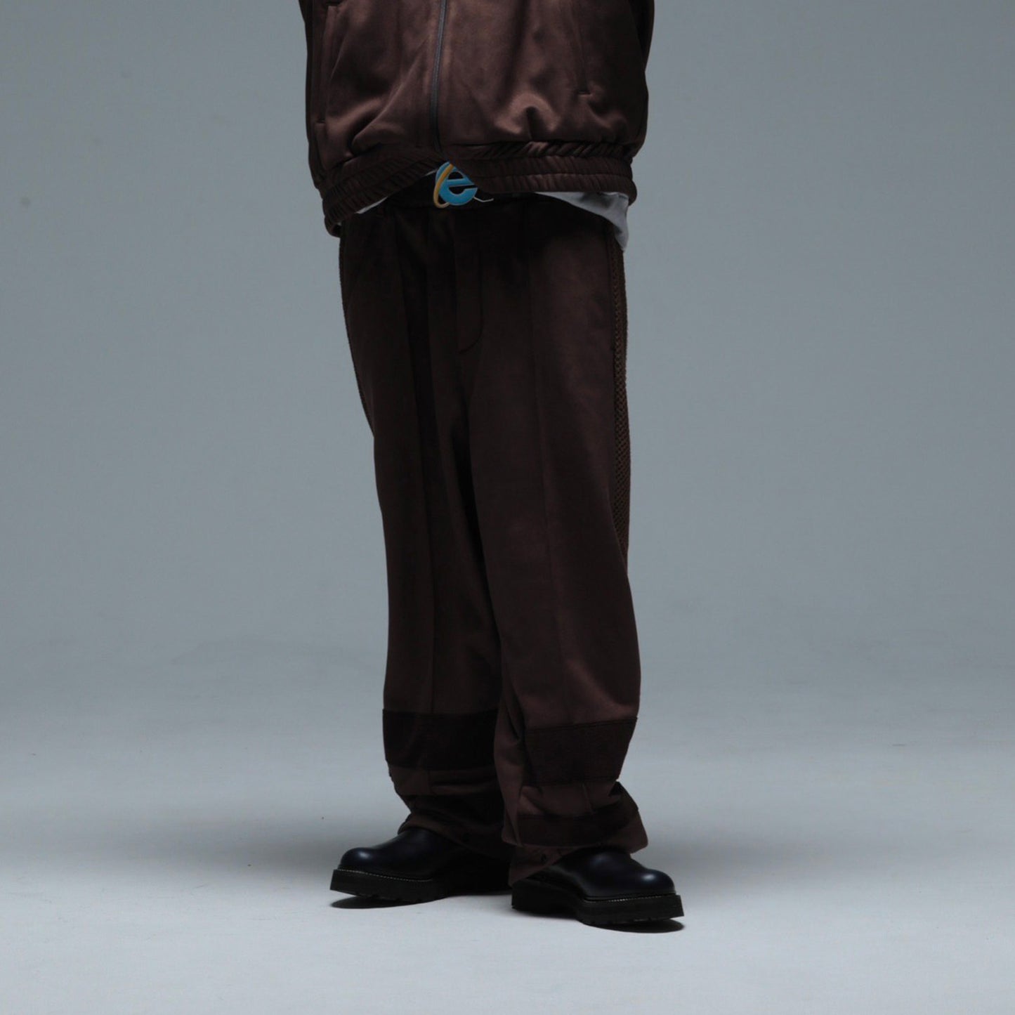 MUZE TURQUOISE LABEL - SWITCHING TRACK PANTS(BROWN)ミューズ トラック パンツ ブラウン