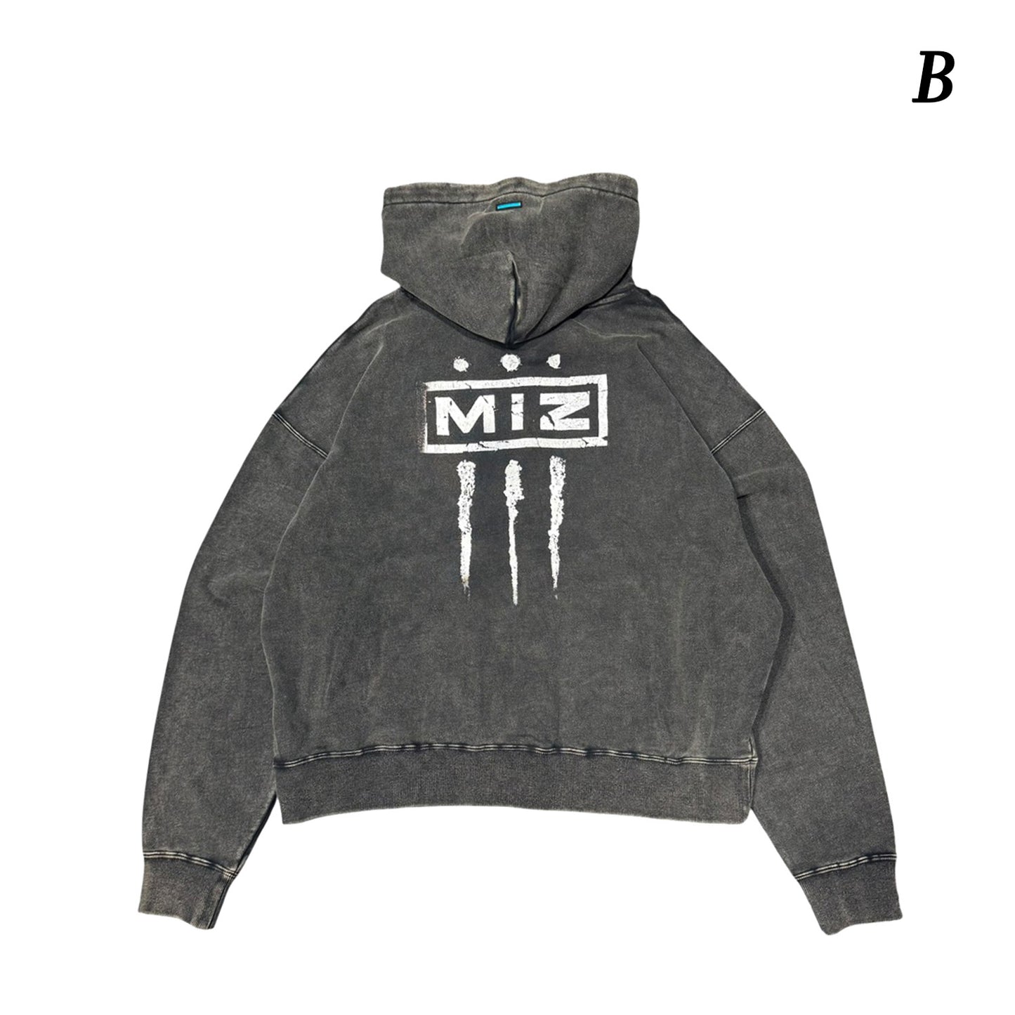 MUZE®︎ -【× MINUS Point Zero part.3 GRAPHIC ZIP HOODIE】ミューズ マイナス ポイントゼロ パート3 グラフィック ジップ フーディー ピグメント ブラック