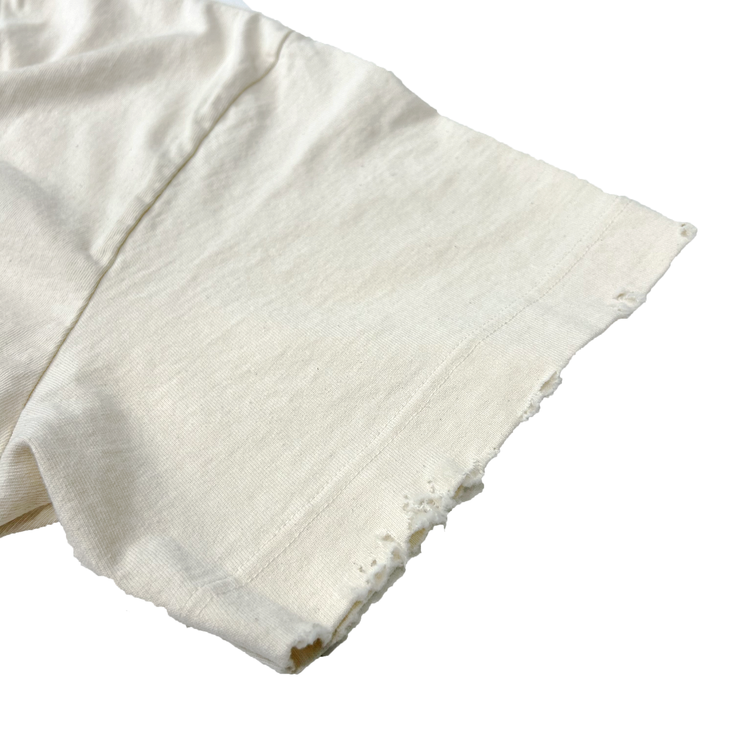 MUZE TURQUOISE LABEL  -【DAMAGE SKIPPER TEE (WHITE)】ミューズ ダメージスキッパーTシャツ ホワイト