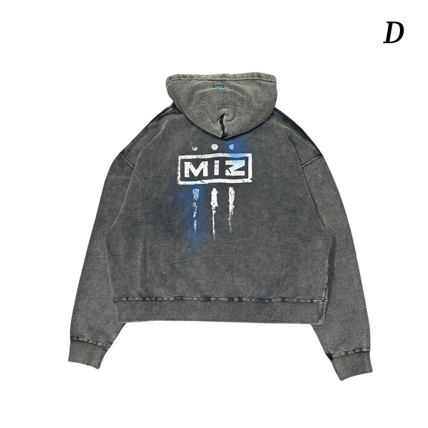 MUZE®︎ -【× MINUS Point Zero part.3 GRAPHIC ZIP HOODIE】ミューズ マイナス ポイントゼロ パート3 グラフィック ジップ フーディー ピグメント ブラック