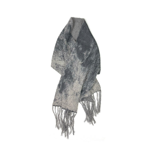FACCIES - RUSTY JACQUARD MOHAIR KNIT STOLE(GRAY) ファッチーズ ジャガード モヘア ニット ストール グレー