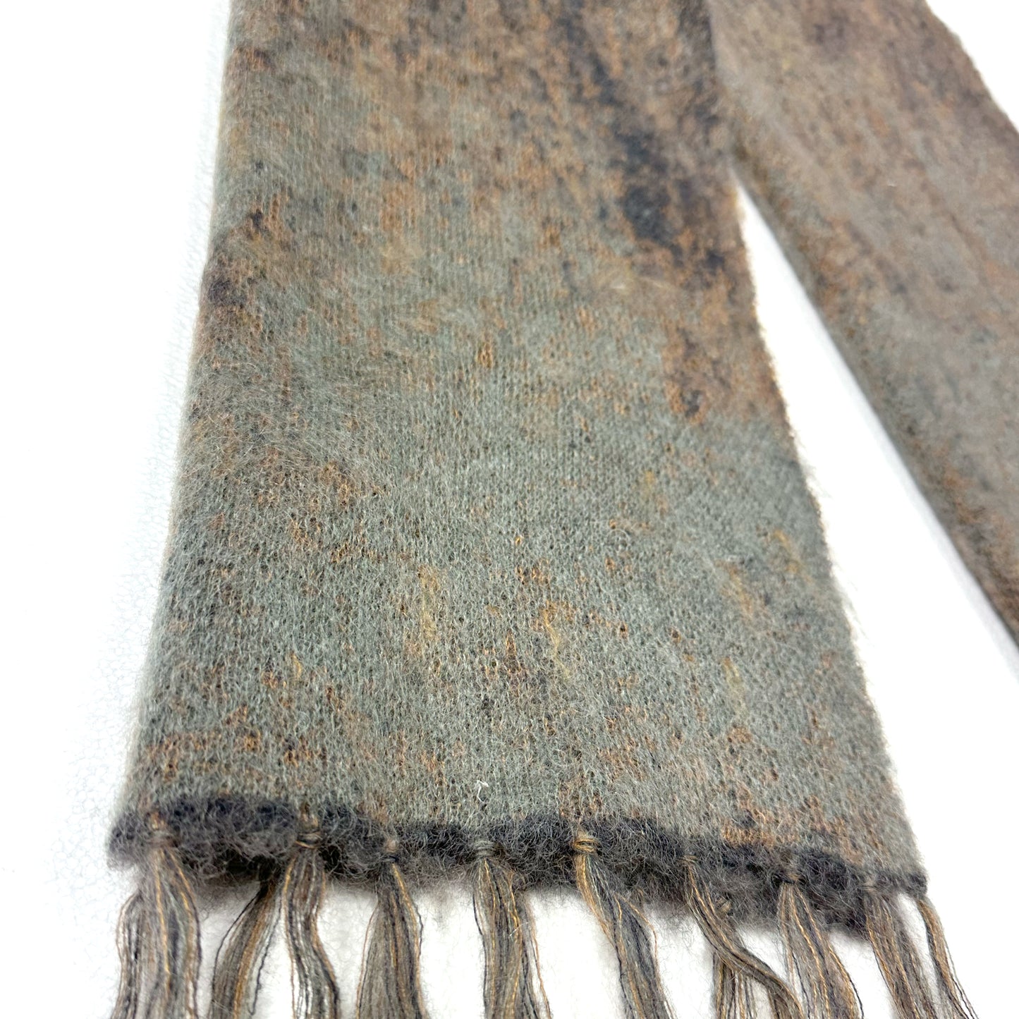 FACCIES - RUSTY JACQUARD MOHAIR KNIT STOLE(BROWN) ファッチーズ ジャガード モヘア ニット ストール ブラウン