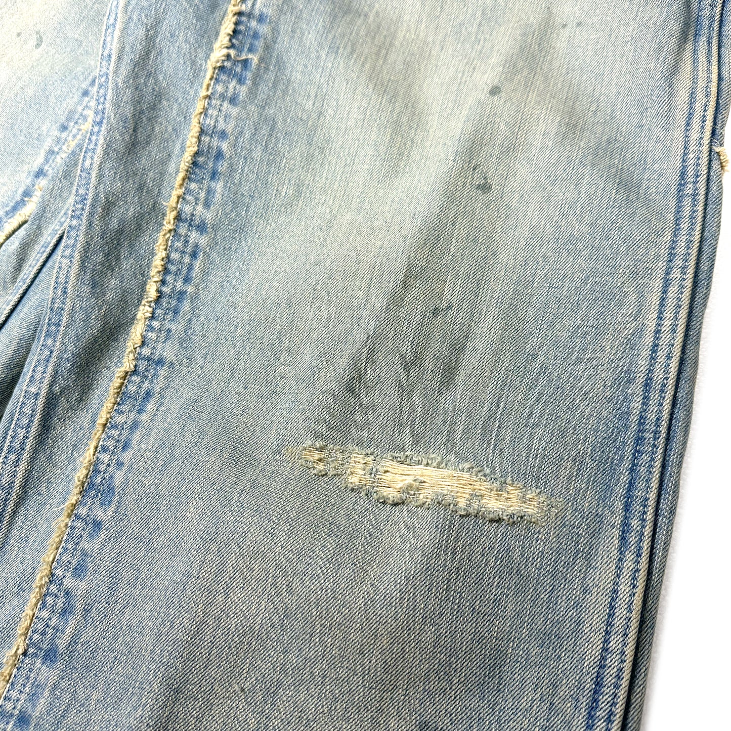 FACCIES - FADED DOUBLE KNEE PAINTER WIDE PT(INDIGO) ファッチーズ ダブルニー ペインターパンツ インディゴ