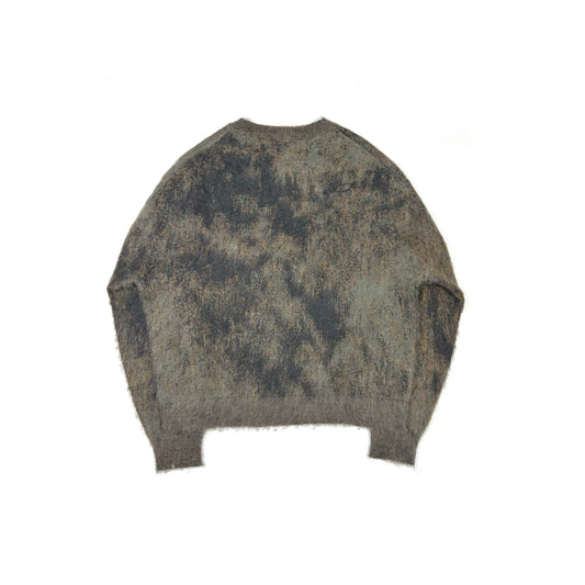 FACCIES - RUSTY JACQUARD MOHAIR KNIT PO(BROWN)　ファッチーズ ジャガード モヘア ニット ブラウン