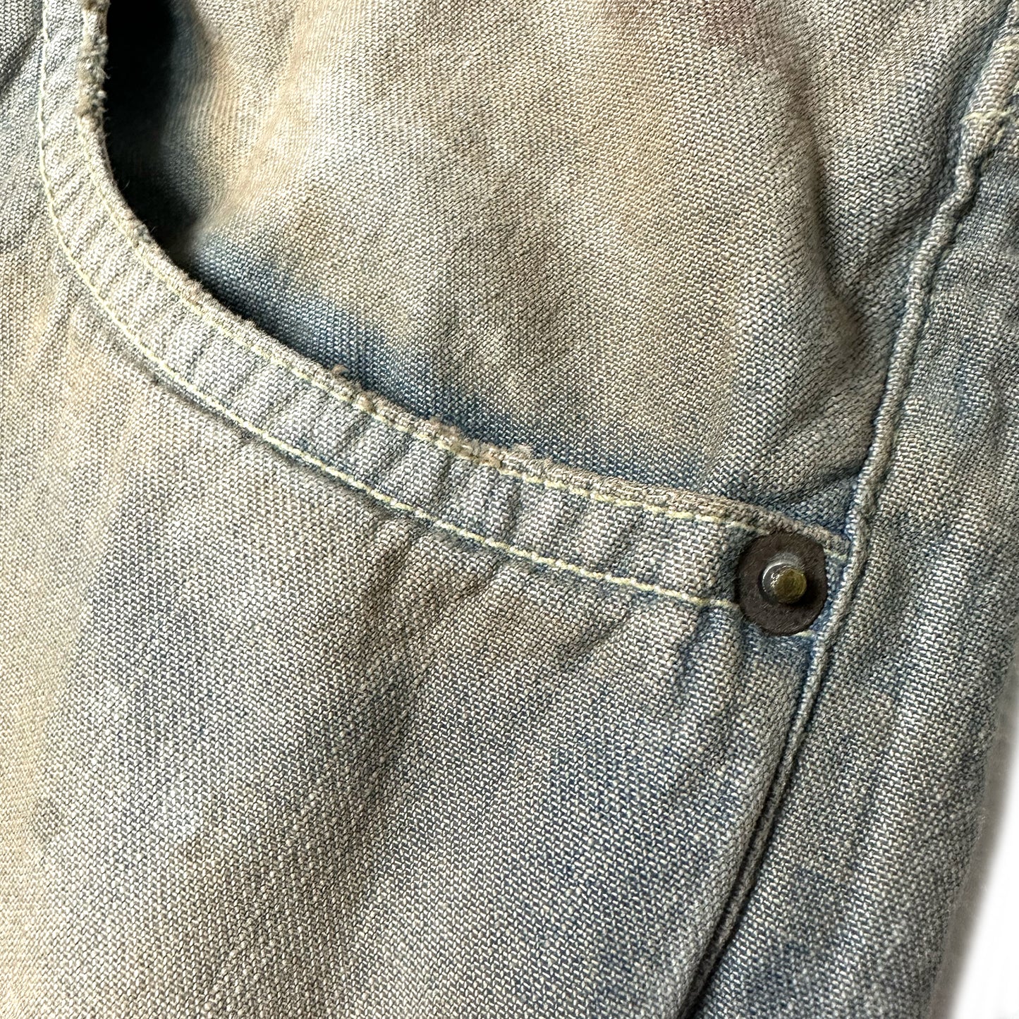 FACCIES -【AGINGA LIGHT OZ DENIM BAGGY PANTS(BEACH)】ファッチーズ エイジング ライト デニム パンツ ビーチ