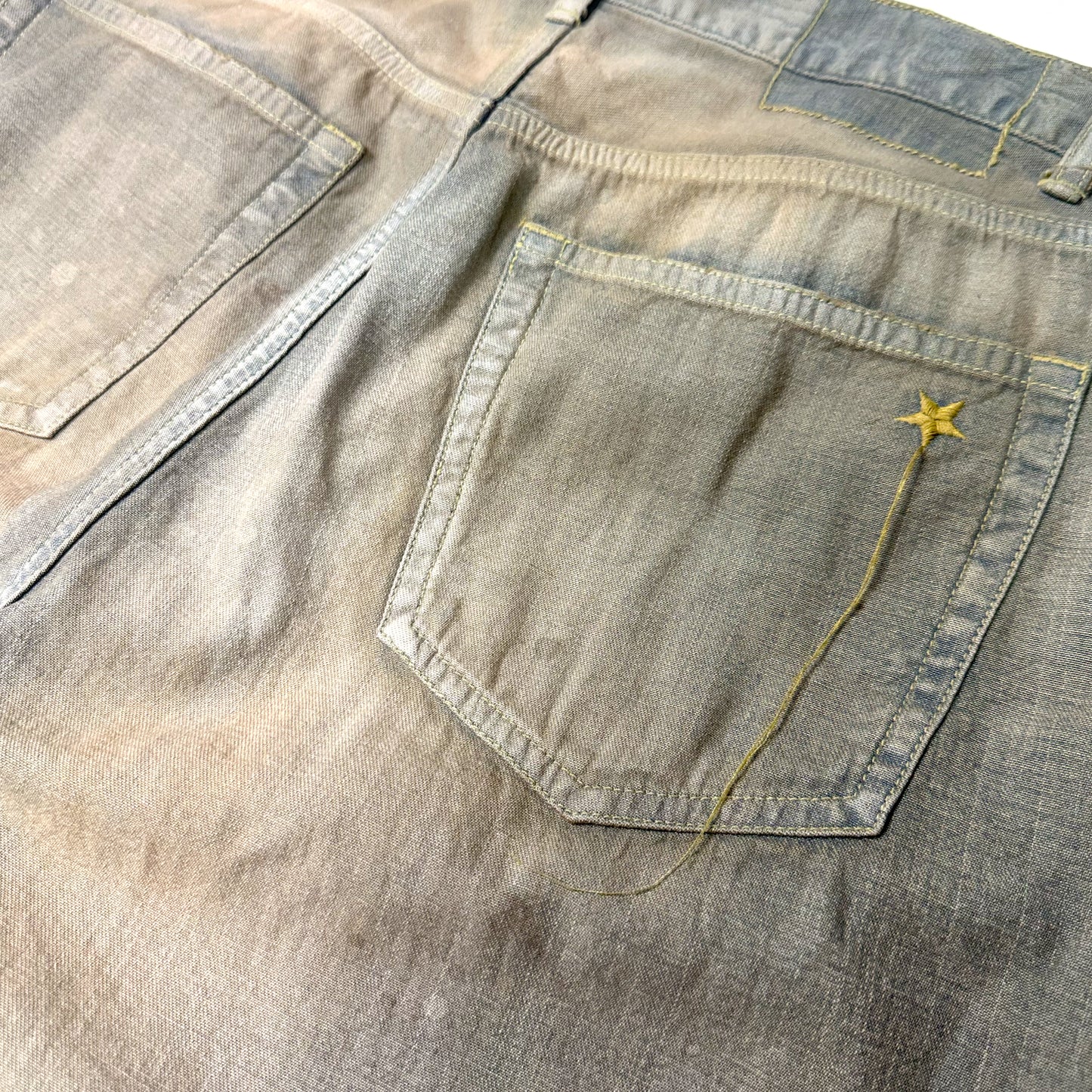 FACCIES -【AGINGA LIGHT OZ DENIM BAGGY PANTS(BEACH)】ファッチーズ エイジング ライト デニム パンツ ビーチ