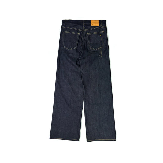FACCIES -【RIGID LIGHT OZ DENIM BAGGY PANTS (INDIGO)】ファッチーズ リジット ライトオンス デニム バギー パンツ インディゴ
