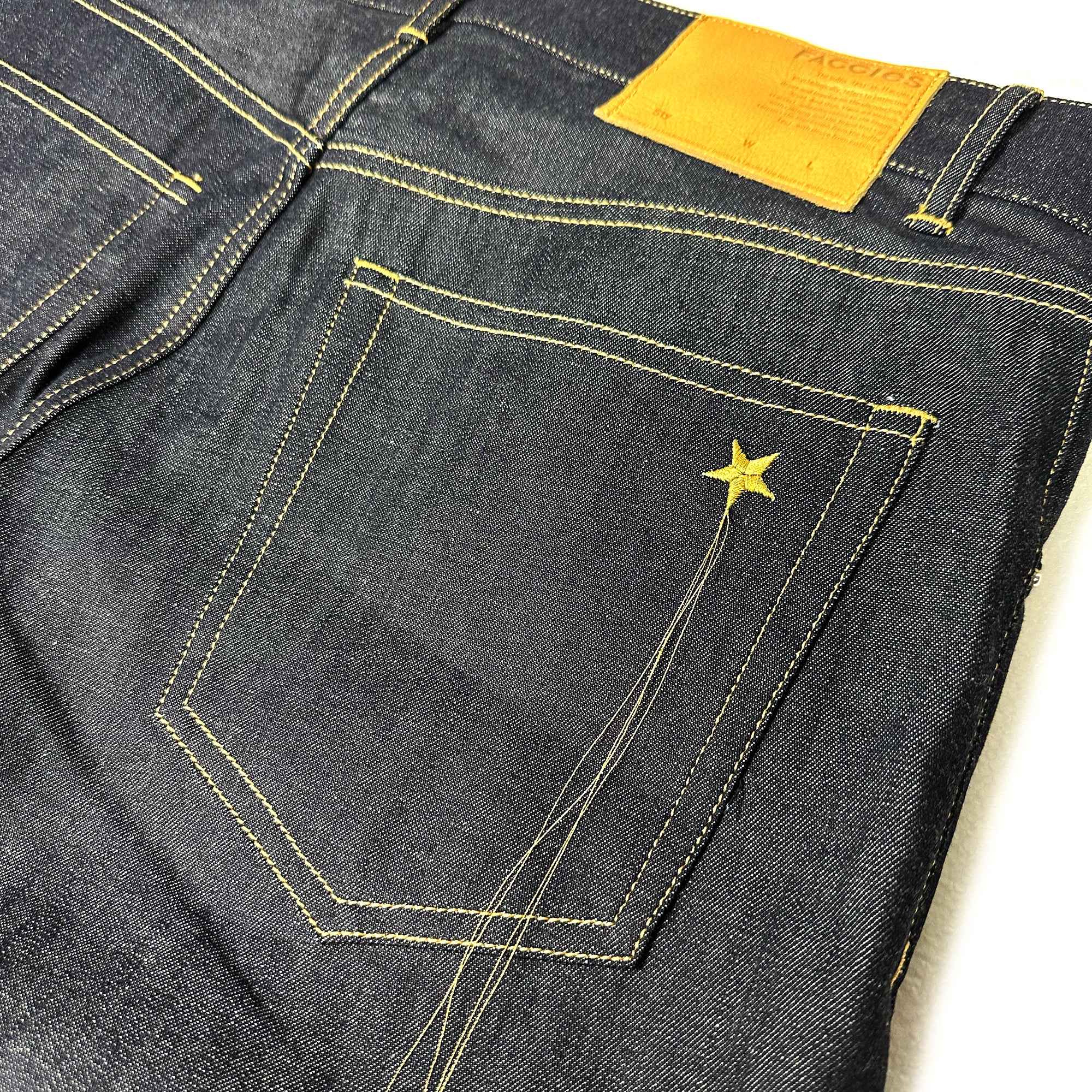 FACCIES -【RIGID LIGHT OZ DENIM BAGGY PANTS (INDIGO)】ファッチーズ