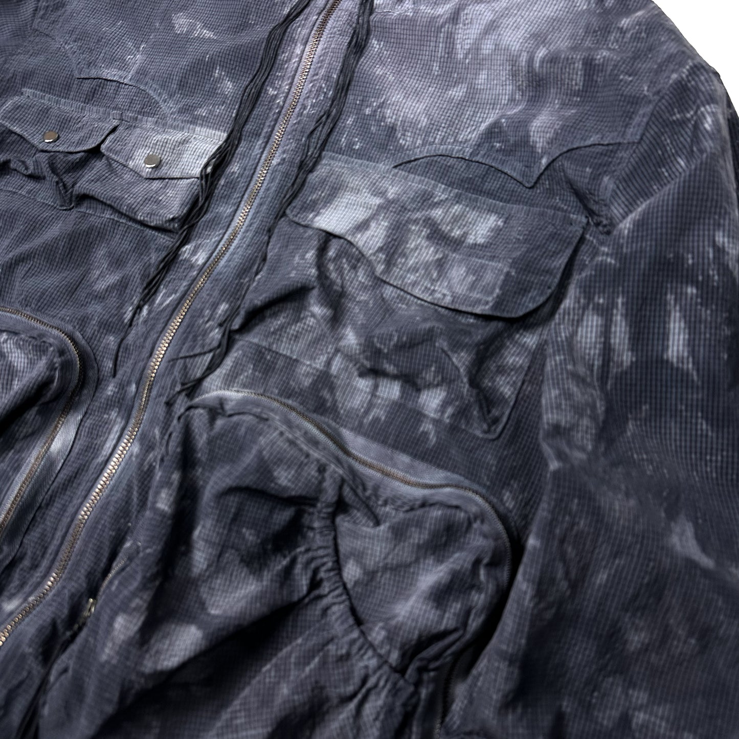 FACCIES -【GARMENT DYE MESH TRAVELER JACKET(BLACK)】ファッチーズ ガーメントダイ メッシュ トラベラー ジャケット ブラック