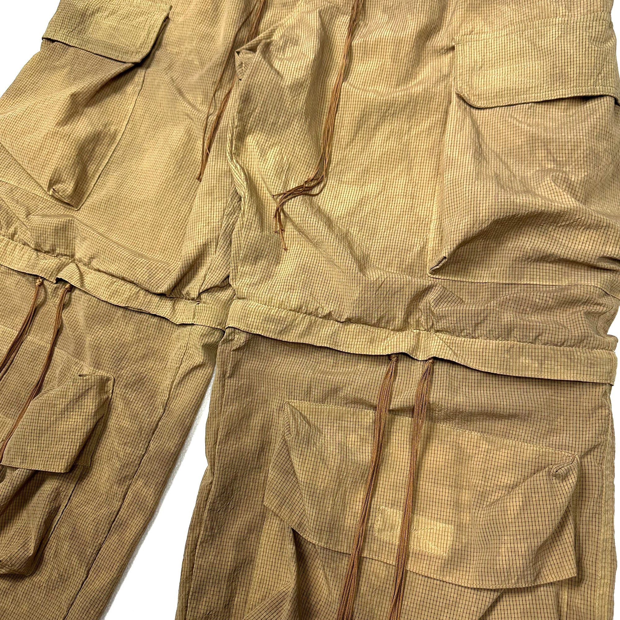 FACCIES -【GARMENT DYE MESH CARGO PANTS(BEIGE)】ファッチーズ