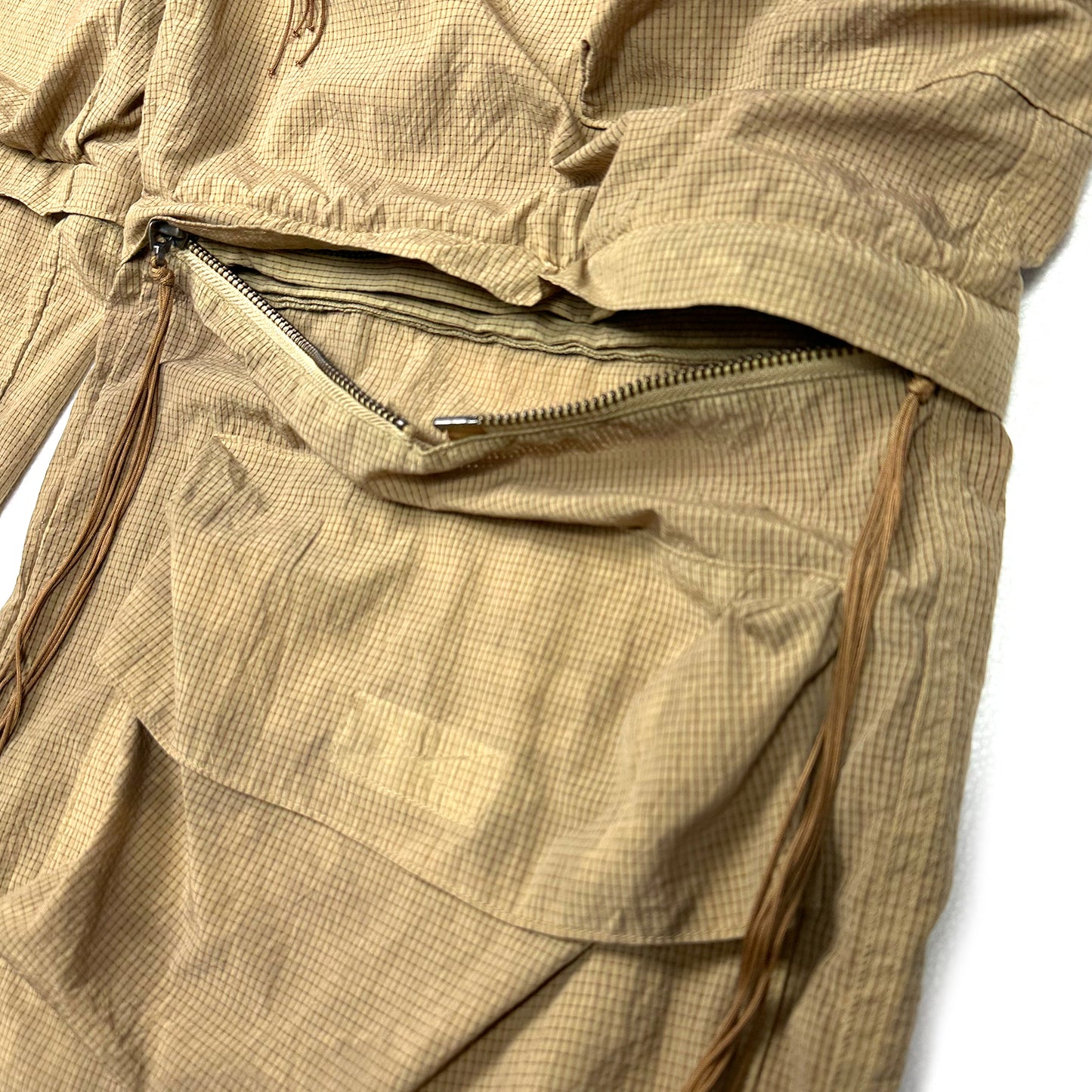 FACCIES -【GARMENT DYE MESH CARGO PANTS(BEIGE)】ファッチーズ ガーメントダイ メッシュ カーゴ パンツ ベージュ