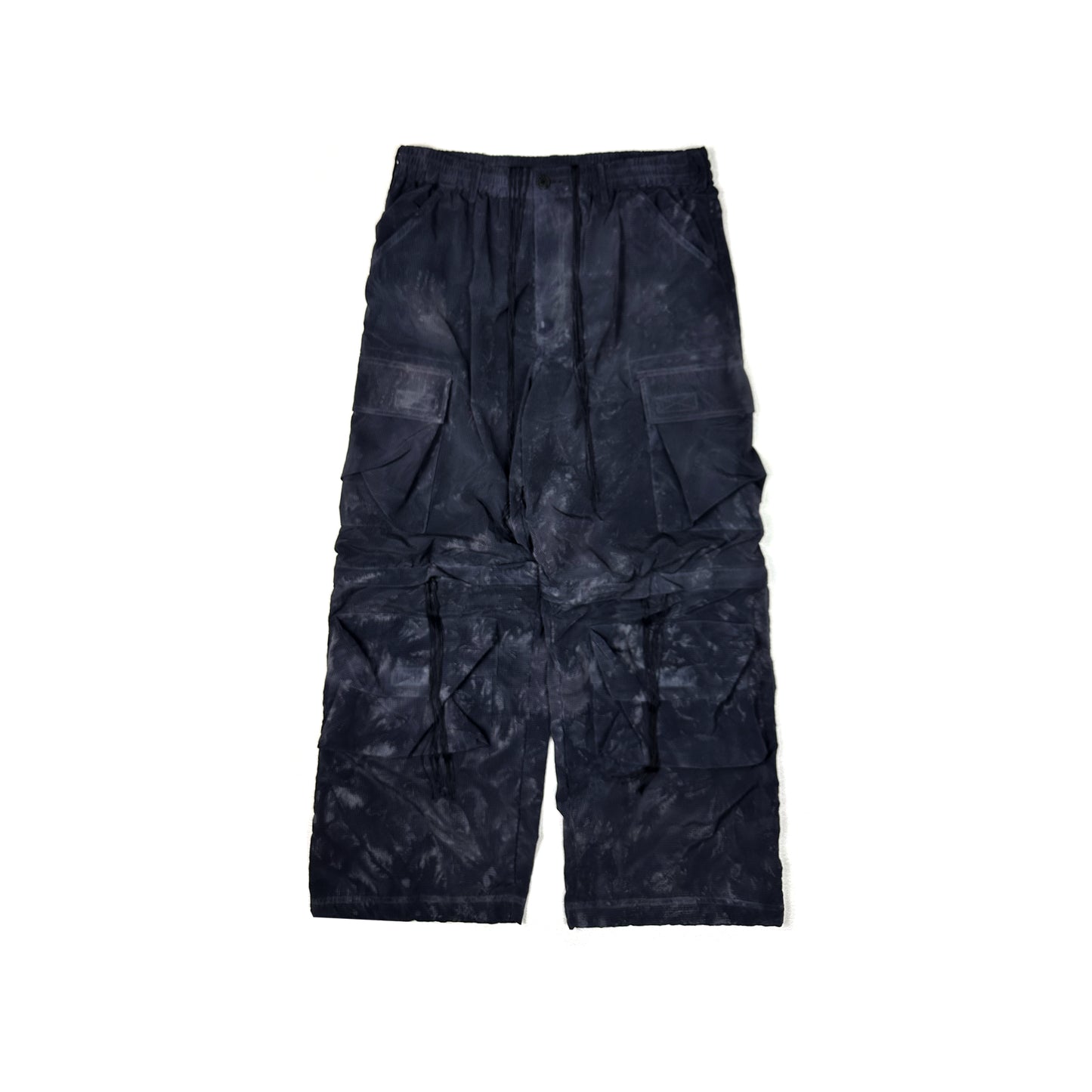 FACCIES -【GARMENT DYE MESH CARGO PANTS(BLACK)】ファッチーズ ガーメントダイ メッシュ カーゴ パンツ ブラック