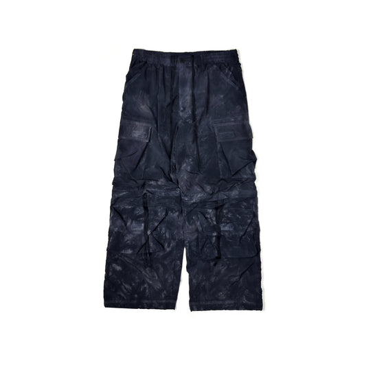 FACCIES -【GARMENT DYE MESH CARGO PANTS(BLACK)】ファッチーズ ガーメントダイ メッシュ カーゴ パンツ ブラック