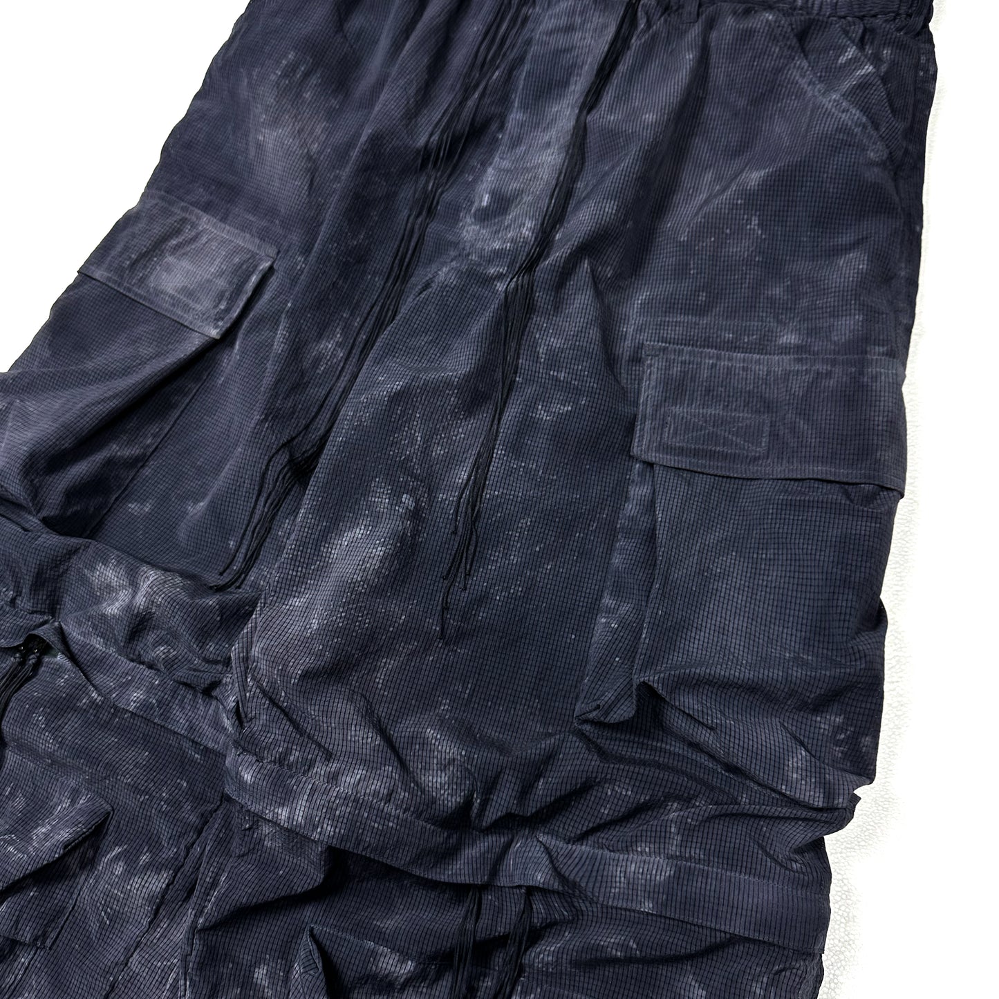 FACCIES -【GARMENT DYE MESH CARGO PANTS(BLACK)】ファッチーズ ガーメントダイ メッシュ カーゴ パンツ ブラック
